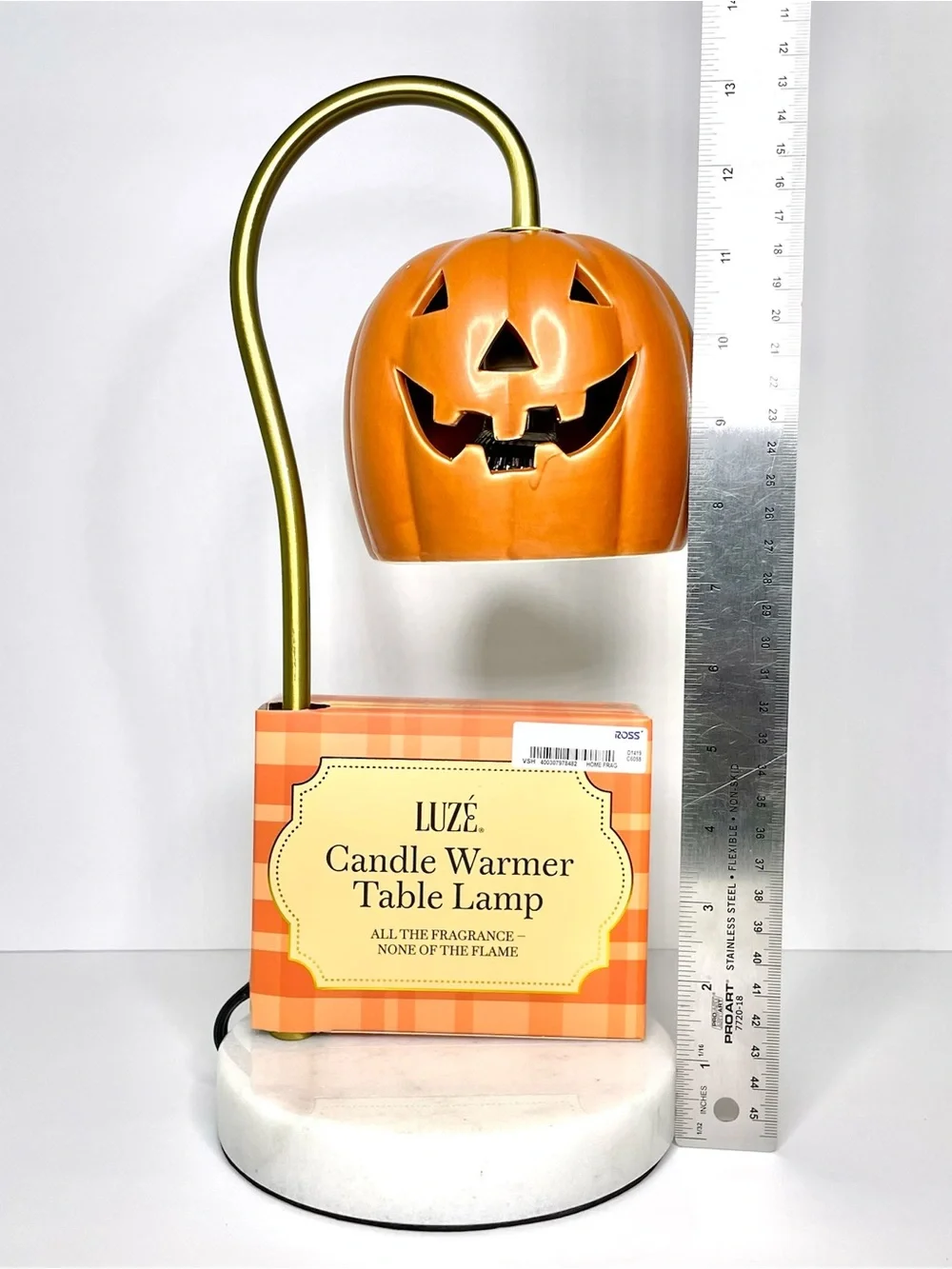 Viral LUZE Halloween Pumpkin Candle Warmer Table Lamp